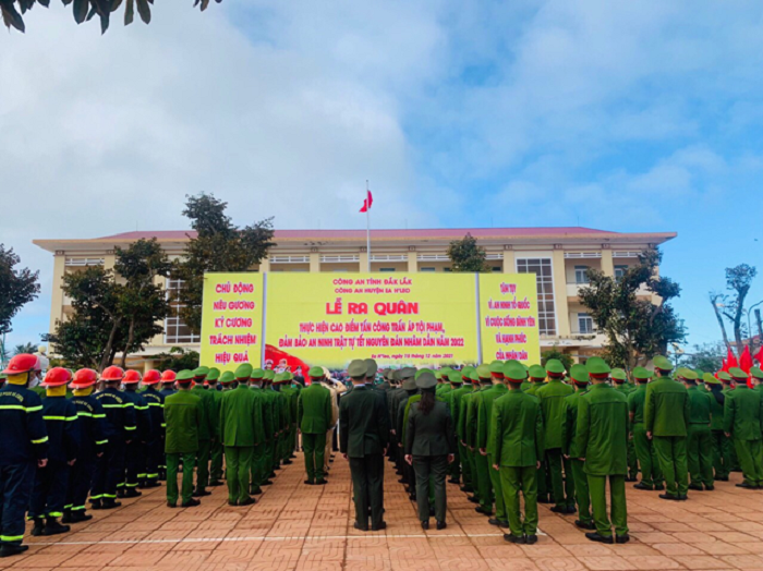 Công an huyện Ea H’Leo tăng cường công tác kiểm tra, đôn đốc trong thực hiện đợt cao điểm